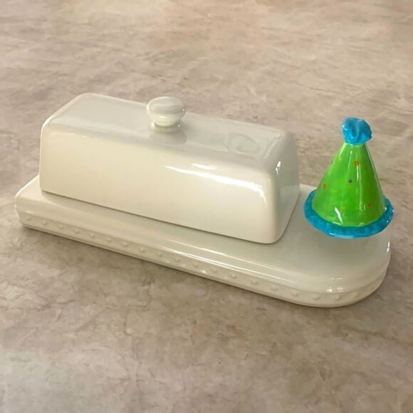 Faux Nora Fleming Birthday Hat - Picture 2 of 3